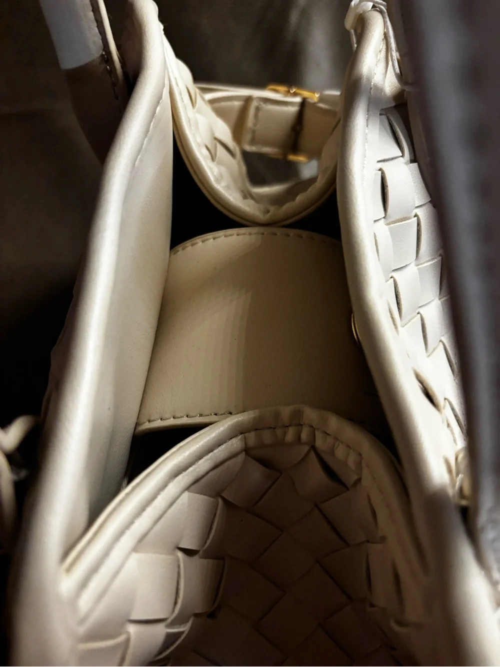 Urban Expressions Cream Woven Mini Satchel